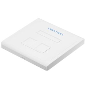 Placa de Parede Keystock Vention IFEW0/ 2 Portas RJ45
