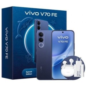 Smartphone Vivo V70 FE 8GB/ 256GB/ 6.83"/ 5G/ Azul/ Inclui Carregador + Auscultadores