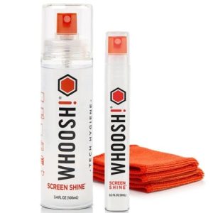Kit Limpador de Ecrãs Whoosh Kit DUO WSH004/ Spray 100ml + Spray 8ml + 2 Panos em Microfibra