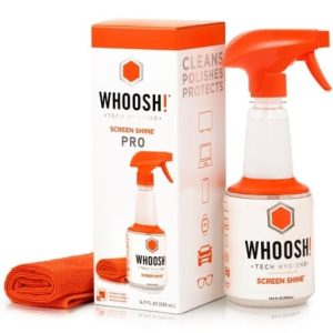 Kit Limpador de Ecrãs Whoosh WSH005/ Spray 500ml + Pano de Microfibra