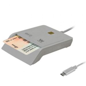 Leitor de Cartão Cidadão e Cartões Woxter PE26-198/ USB Tipo-C/ Branco
