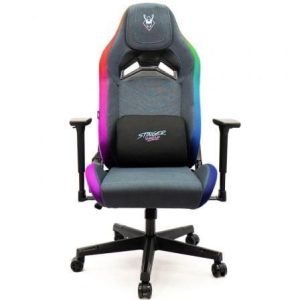 Cadeira Gaming Woxter Stinger Station Elite/ Luzes LED/ Azul e Rosa