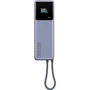 Powerbank 10000mAh Xiaomi Power Bank 10000 com Cabo Integrado/ 165W/ Cinzento