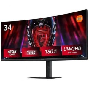 Monitor Gaming Curvo Xiaomi Curved Gaming Monitor G34WQi 34"/ WQHD/ 1ms/ 180Hz/ Pre