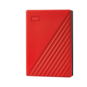 WD My Passport WDBR9S0060BRD - Disco rígido - encriptado - 6 TB - externa (portátil) - USB 3.2 Gen 1 - 256-bits AES - vermelho