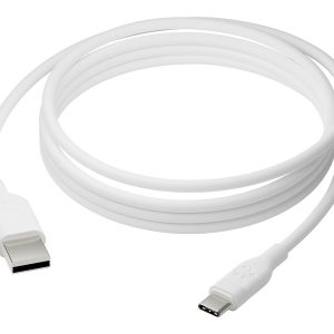 dbramante1928 re-charge - Cabo USB - USB (M) para USB-C (M) - USB 2.0 - 2.5 m - transferência de energia de até 36W, 100% plástico reciclado