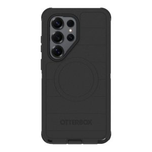 OtterBox Defender Series Pro - Tampa posterior para telemóvel - resistente - silicone, elastómero termoplástico (TPE), policarbonato, espuma visco-elástica - preto - para Samsung Galaxy S26 Ultra