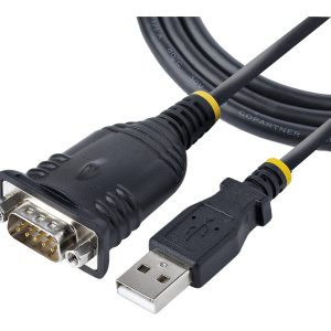 StarTech 3ft (1m) USB to Serial Cable, DB9 Male RS232 to USB Converter, USB to Serial Adapter for PLC/Printer/Scanner/Network Switches, USB to COM Port Adapter - Prolific IC, Automatic Handshake, Windows/macOS (1P3FP-USB-SERIAL) - Cabo em série - DB-