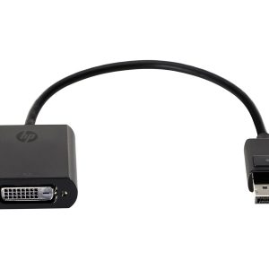 HP - Adaptador DisplayPort - link simples - DisplayPort (M) para DVI-D (F) - 19 cm - travada