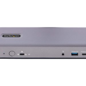 Startech USB-C Docking Station - Multi Monitor HDMI/DP/DP Alt Mode USB-C Dock - 3x 4K30 / 2x 4K60 - 7-Port USB Hub - 60W Power Delivery - GbE - 3.5mm Audio - Works With Chromebook certified - Estação de engate - USB-C / Thunderbolt 3 / Thunderbolt 4