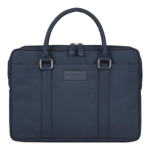 dbramante1928 Stelvio Slim Laptop Bag PURE - Estojo para notebook - 14" - azul, hardware com acabamento prateado
