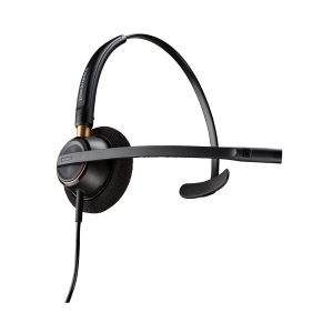 Poly EncorePro HW510 - EncorePro 500 series - auscultadores - no ouvido - com cabo - macaco de 3,5 mm - preto - Certificado para Skype for Business, certificação UC - Replaces Poly SKU 89433-02