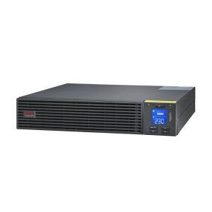 APC Easy UPS On-Line - UPS (montável em bastidor) - AC 220/230/240 V - 900 watt - 1000 VA - 1 fase - ácido de chumbo - USB, serial - conectores de saída: 3 - PFC - 2U - Europa - preto, RAL 7010