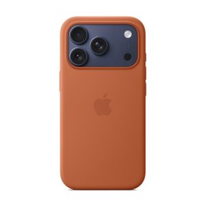 Apple - Cobertura protectora para telemóvel - compatibilidade MagSafe - silicone - terracota - para iPhone 17 Pro