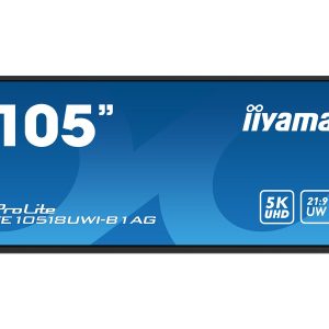 iiyama ProLite TE10518UWI-B1AG - 105" Classe Diagonal (104.6" visível) ecrã LCD com luz de fundo LED - sinalização digital interativa - com ecrã tátil - Android - 5K UHD (2160p) 5120 x 2160 - preto, mate
