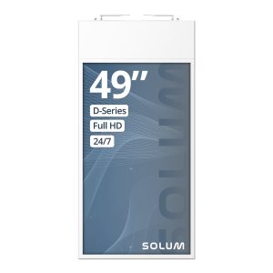 Solum D49A - 49" Classe Diagonal D Series ecrã duplo liso LED - sinalização digital - Android - 1080p 1920 x 1080 - Edge LED - preto