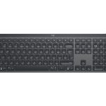 Logitech MX Keys - Teclado - retroiluminação - sem fios - Bluetooth, 2.4 GHz - QWERTY - Padrão internacional americano - grafite