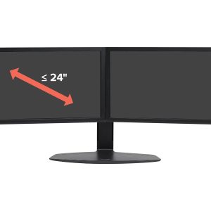 Ergotron Neo-Flex - Plataforma - para 2 visores LCD - preto - tamanho de tela: até 24" - Computador de mesa