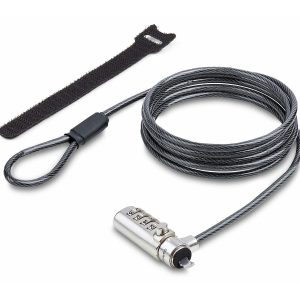 Startech Slim Lock Noble Wedge Slot Compatible, 6.6ft Locking Cable - Trancamento do cabo de segurança - 2 m - Compatível com TAA