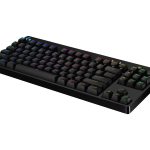 Logitech G Pro Mechanical Gaming Keyboard - Teclado - luz traseira - USB - Padrão internacional americano - interruptor: GX Blue Clicky - preto