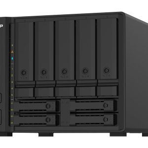 QNAP TS-932PX - Servidor NAS - 9 baias - SATA 6Gb/s - RAID (expansão de disco rígido) 0, 1, 5, 6, 10, 50, JBOD, 5 hot spare, 6 sobressalentes, 60, 50 hot spare, reserva 10, 60 sobressalentes, 1 reserva - RAM 4 GB - Gigabit Ethernet / 2.5 Gigabit Ethe