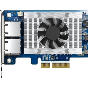 QNAP QXG-10G2T-X710 - Adaptador de rede - PCIe 3.0 x4 baixo perfil - 10Gb Ethernet x 2 - para QNAP QSW-1208-8C, QSW-M2108-2C