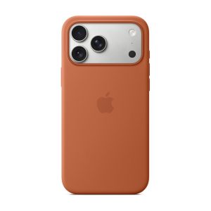 Apple - Cobertura protectora para telemóvel - compatibilidade MagSafe - silicone - terracota - para iPhone 17 Pro Max