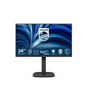 Philips 24B2N3200J - 3000 Series - monitor LED - 24" (23.8" visível) - 1920 x 1080 Full HD (1080p) @ 120 Hz - IPS - 1500:1 - HDMI, VGA, DisplayPort - altifalantes - preto