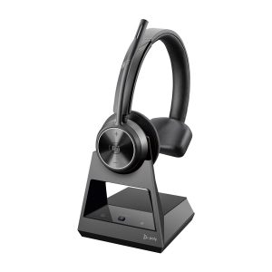 Poly Savi 7310-M Office - Savi 7300 series - auscultadores - no ouvido - DECT - sem fios - preto - Certificado para Microsoft Teams - Replaces Poly SKU 215202-05