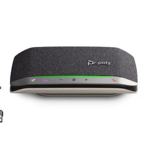 HP Poly Sync 20-M - Alta-voz inteligente - bluetooth - com cabo, sem fios - USB-A, USB-C - preto - Certificado para Microsoft Teams