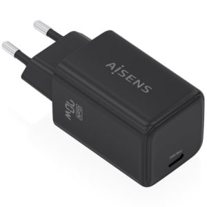Carregador de Parede GaN Aisens ASCH-70W1P089-BK/ 1xUSB Tipo-C/ 70W