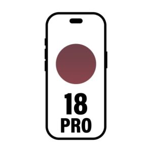 Smartphone Apple iPhone 18 Pro 2TB/ 6.3"/ 5G/ Bordeaux