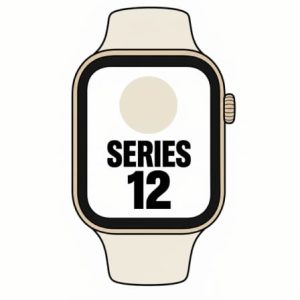 Apple Watch Series 12 / GPS / 46 mm / Dourado Claro / Bracelete Desportiva Areia (S/M)