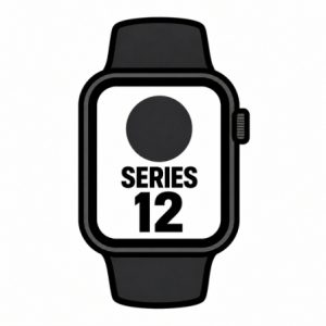 Apple Watch Series 12/ GPS/ Cellular/ 46mm/ Preto/ Bracelete Desportiva Preta (S/M)