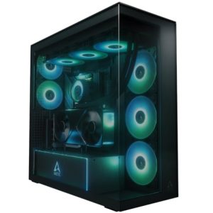 Caixa Gaming Torre Arctic Xtender VG Black (Vidro fumado)