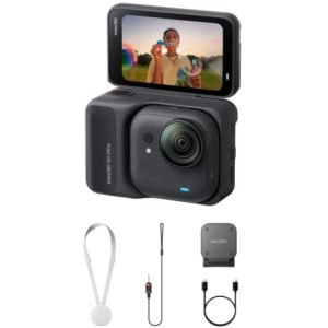 Câmara Digital Desportiva Insta360 GO Ultra Pack Standard/ 4K/ Ângulo de visão 360º/ Preta