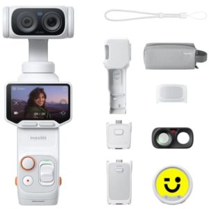 Câmara Digital Desportiva Insta360 Luna Ultra Pack Criador/ 8K/ Ângulo de visão 360º/ Branca