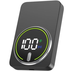 Powerbank 10000mAh Leotec LEPOWW20W10K/ 20W/ Sem Fios/ Preta/ Inclui Cabo USB Tipo-C