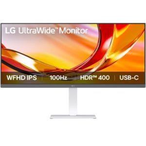 Monitor Profissional Ultrapanorâmico LG 34BF550B-W 34"/ WFHD/ Multimédia/ Regulável em altura/ Branco