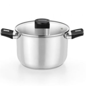 Panela Elite Inox M240222/ 22cm/ 5L/ Aço Inoxidável/ Própria para Indução