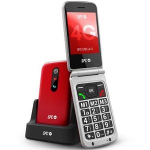 Telemóvel SPC Stella 3 para Pessoas Idosas/ 4G/ Vermelho