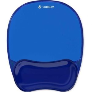 Tapete Ergonómico Subblim Ergo Cristal Flex MousePad / Azul Escuro