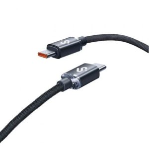 Cabo USB 2.0 Tipo-C Subblim Optimus/ USB Tipo-C Macho - USB Tipo-C Macho/ Até 60W/ 480Mbps/ 2m/ Preto