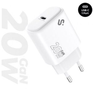 Carregador de Parede GaN Subblim 20W Charger USB com 1xUSB Tipo-C/ 20W