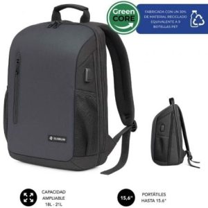 Mochila Subblim Xpand Air Padding Backpack para Portáteis até 15.6"/ 21L/ Porta USB/ Preto