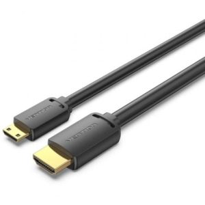 Cabo HDMI 4K Vention AGHBG/ HDMI Macho - Mini HDMI Macho/ 1,5m/ Preto
