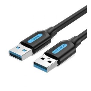 Cabo USB 3.0 Vention CONBI/ USB Macho - USB Macho/ 5Gbps/ 3m/ Preto