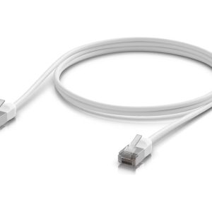 Ubiquiti UniFi - Cabo patch - RJ-45 (M) para RJ-45 (M) - 1 m - 3.5 mm - blindado - CAT 6a - inicializado, exterior, robusto - branco