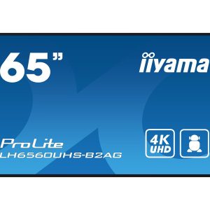 iiyama ProLite LH6560UHS-B2AG - 65" Classe Diagonal (64.5" visível) ecrã LCD com luz de fundo LED - sinalização digital - com reprodutor de mídia embutido e receptor de mídia sem fio - 4K UHD (2160p) 3840 x 2160 - Edge LED - moldura preta com acabame