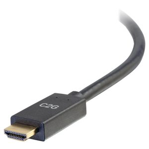 C2G 6ft DisplayPort to HDMI Cable - DP to HDMI Adapter Cable - DisplayPort 1.2a HDMI 1.4b - 4K 30Hz - M/M - Cabo adaptador - DisplayPort macho para HDMI macho - 1.83 m - preto - passivo, suporte de 4K